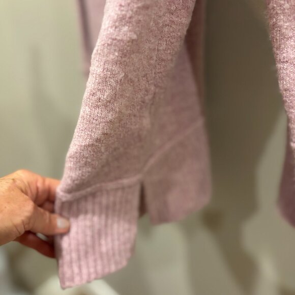 Cynthia Rowley Pink V-neck long sleeve pullover sweater, 2X - Picture 3 of 7